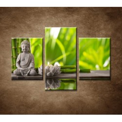 Obrazy na stenu - Budha - 3dielny 90x60cm