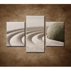 Obrazy na stenu - Kameň a piesok - 3dielny 90x60cm