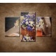 Obrazy na stenu - Poľné kvety - 3dielny 90x60cm