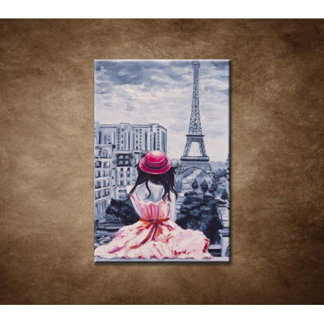 Obrazy na stenu - Dáma v Paríži