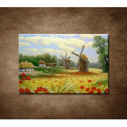 Obrazy na stenu - Maľba - Veterný mlyn