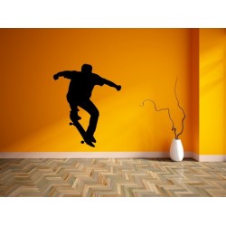 Nálepka na stenu - Skateboardista