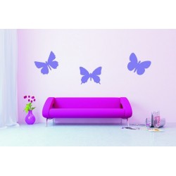 Nálepka na stenu - Motýli - set 3 kusov