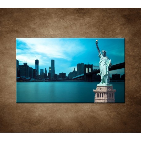 Obraz na stenu - Manhattan a Socha Slobody