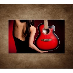 Obrazy na stenu - Žena s gitarou
