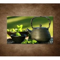 Obrazy na stenu - Kanvica s čajom