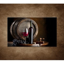 Obrazy na stenu - Fľaša červeného vína