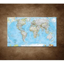 Obrazy na stenu - Politická mapa sveta