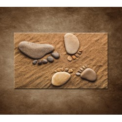 Obrazy na stenu - Nohy z kamienkov