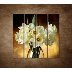 Obrazy na stenu - Narcisy - 4dielny 120x120cm